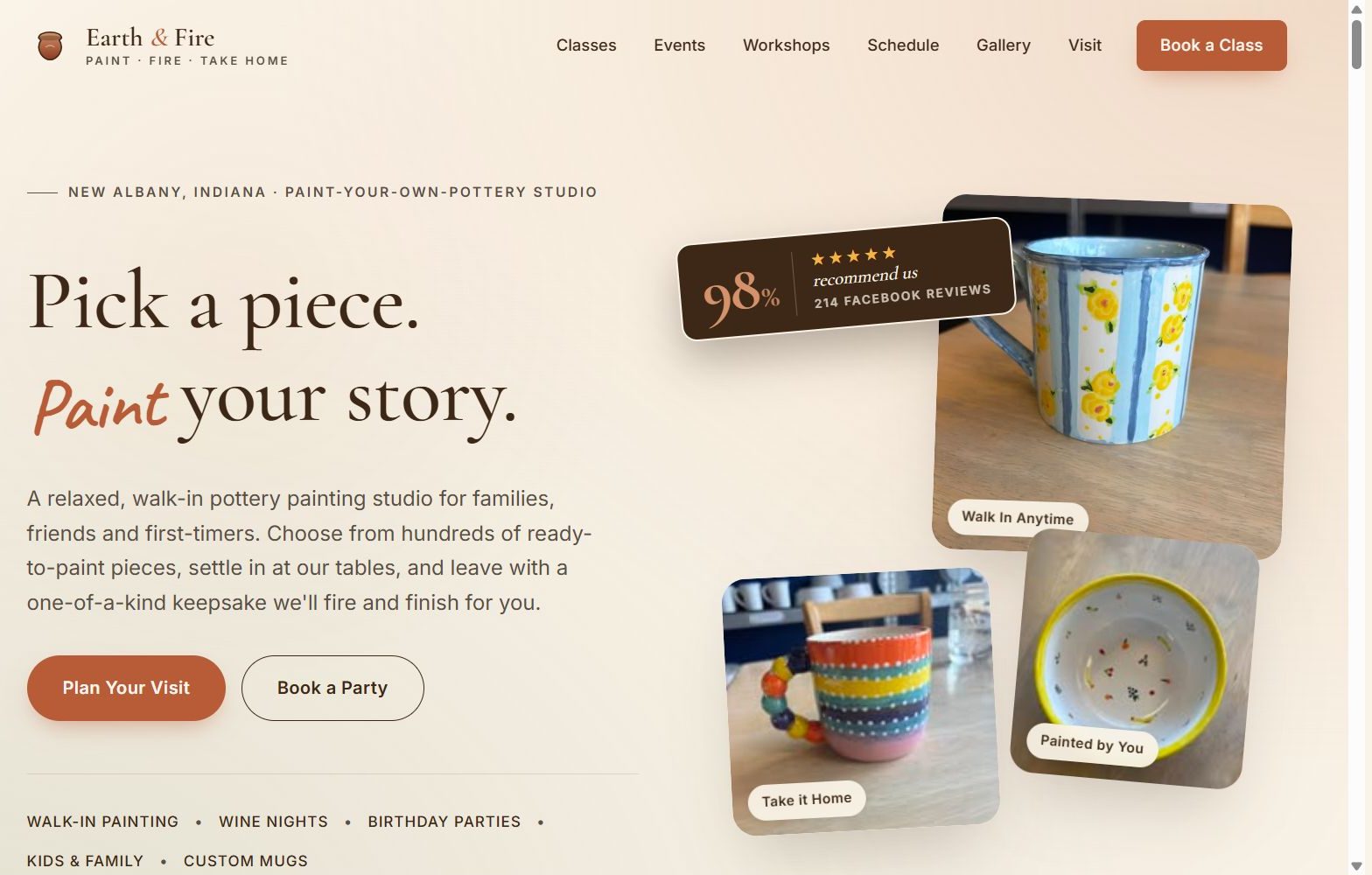 Earth and Fire website